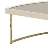 Lisbon Silken Matte Cream Cocktail Table - Ornate Home