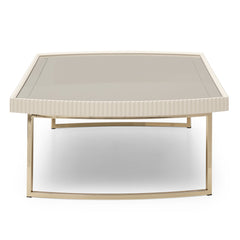Lisbon Silken Matte Cream Cocktail Table - Ornate Home