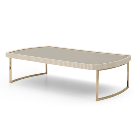 Lisbon Silken Matte Cream Cocktail Table - Ornate Home