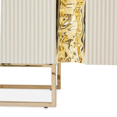 Lisbon Silken Matte Cream Console Table - Ornate Home