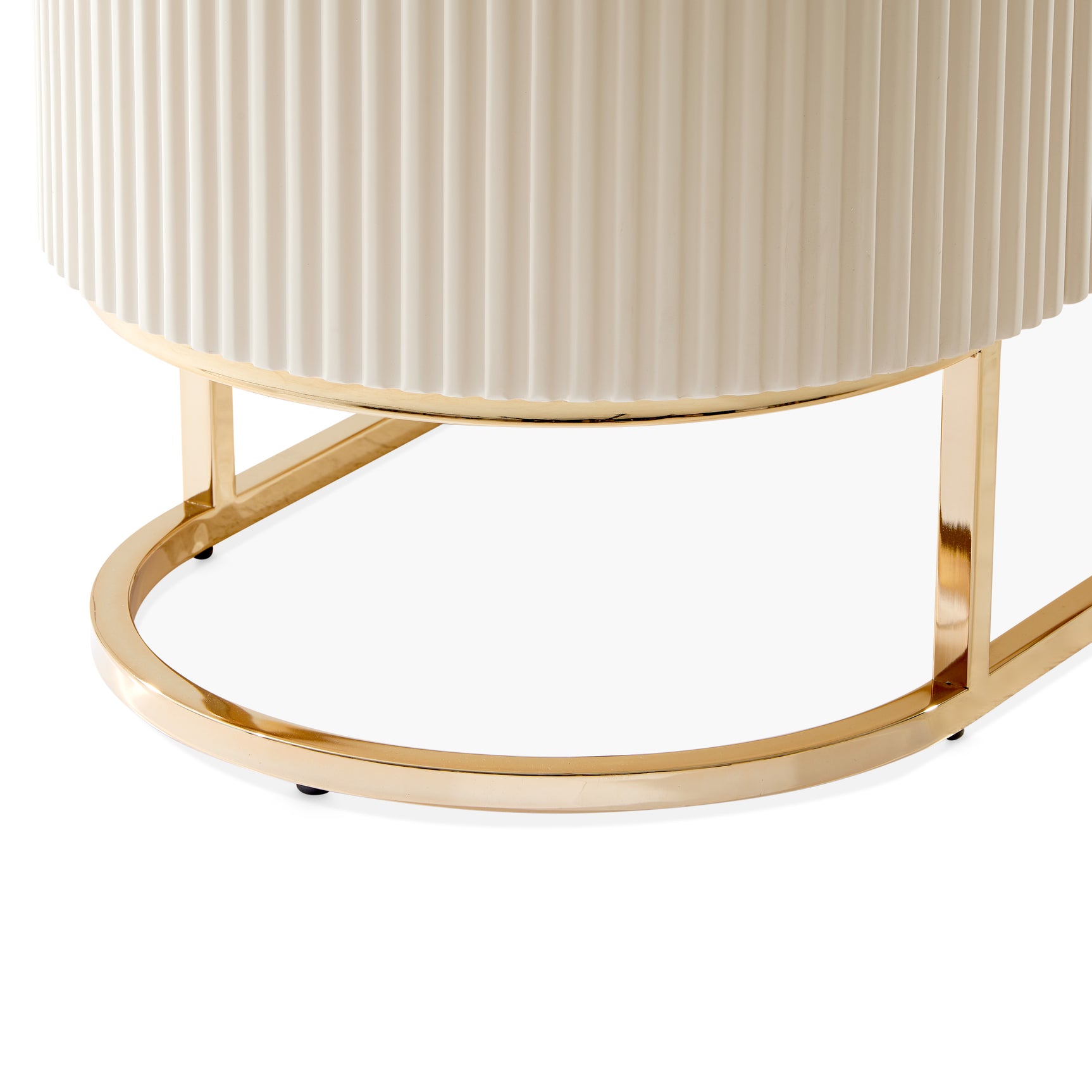 Lisbon Silken Matte Cream Console Table - Ornate Home