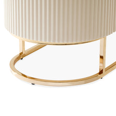 Lisbon Silken Matte Cream Console Table - Ornate Home