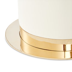 Lisbon Silken Matte Cream Double Pedestal Dining Table - Ornate Home