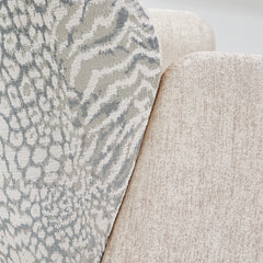 Lisbon Silken Matte Cream/Opal Dining Arm Chair - Ornate Home
