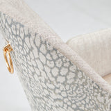 Lisbon Silken Matte Cream/Opal Dining Arm Chair - Ornate Home