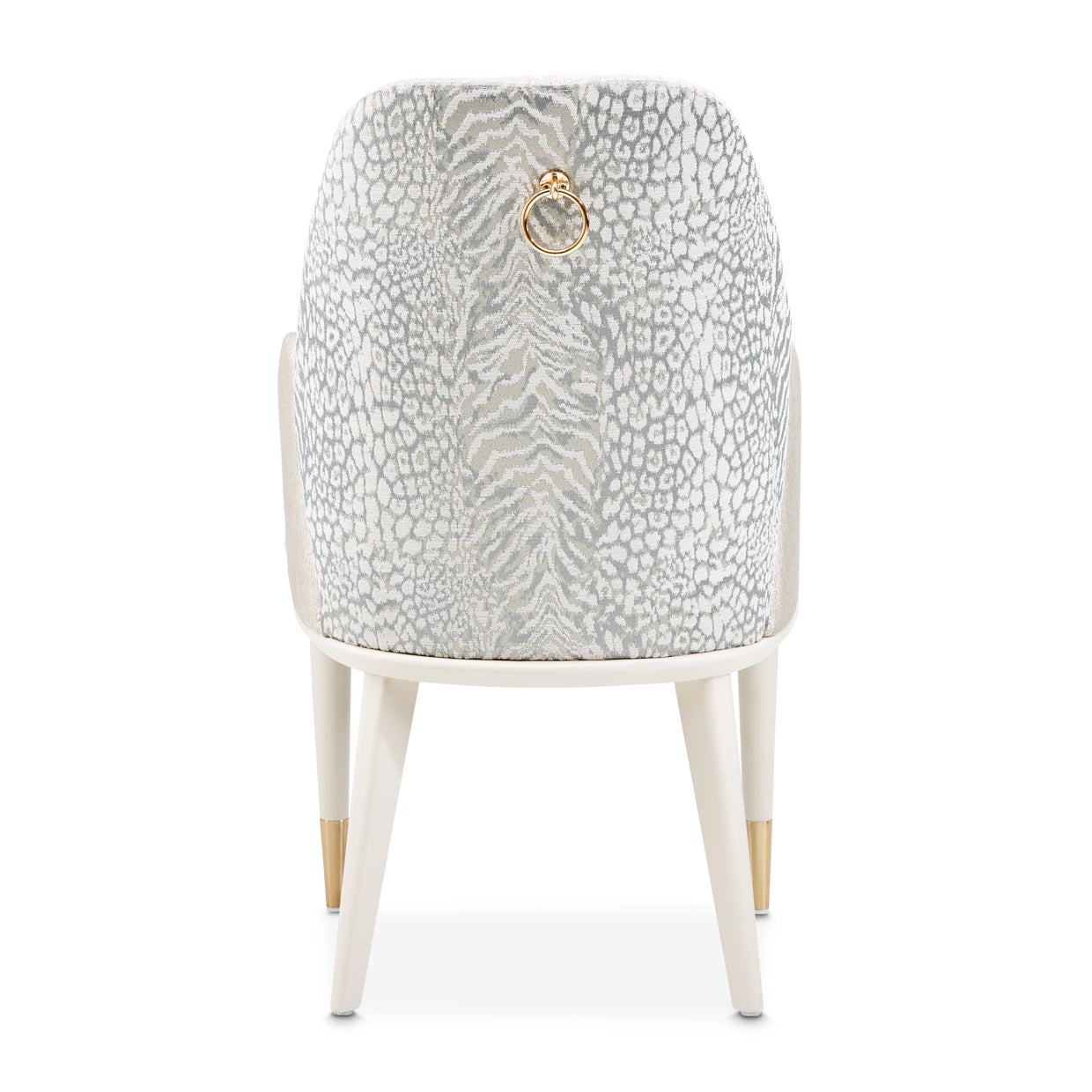 Lisbon Silken Matte Cream/Opal Dining Arm Chair - Ornate Home