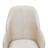 Lisbon Silken Matte Cream/Opal Dining Arm Chair - Ornate Home