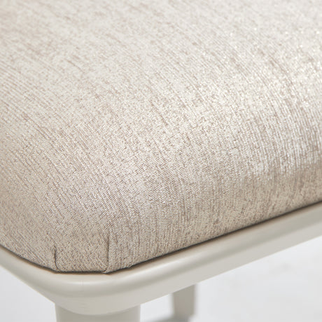 Lisbon Silken Matte Cream/Opal Dining Side Chair - Ornate Home