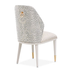 Lisbon Silken Matte Cream/Opal Dining Side Chair (Set of 2) - Ornate Home