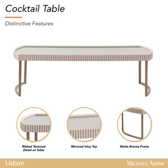 Lisbon Silky Cream Cocktail Table - Ornate Home