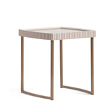 Lisbon Silky Cream Side Table - Ornate Home