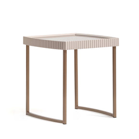Lisbon Silky Cream Side Table - Ornate Home
