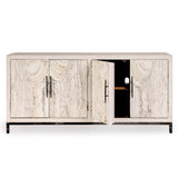 Lisbon Timeworn Cream Sideboard - Ornate Home