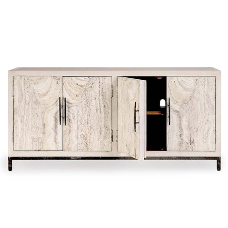 Lisbon Timeworn Cream Sideboard - Ornate Home