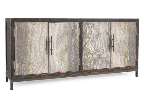 Lisbon Weathered Black Cabinet - Ornate Home