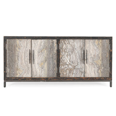 Lisbon Weathered Black Cabinet - Ornate Home