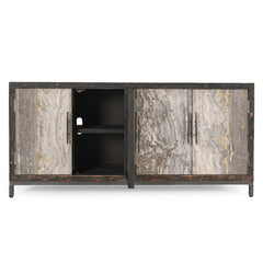 Lisbon Weathered Black Cabinet - Ornate Home