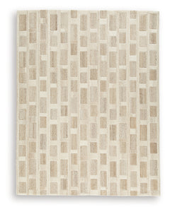 Lisgrove Tan/Brown/White Large Rug - Ornate Home