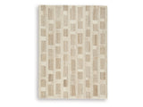 Lisgrove Tan/Brown/White Medium Rug - Ornate Home