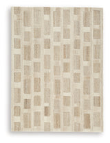 Lisgrove Tan/Brown/White Medium Rug - Ornate Home