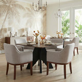 Lisse Espresso Square Dining Table - Ornate Home