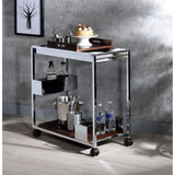 Lisses Chrome Serving Cart - Ornate Home