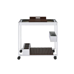 Lisses Chrome Serving Cart - Ornate Home