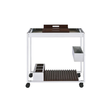 Lisses Chrome Serving Cart - Ornate Home