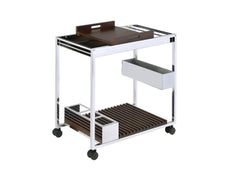 Lisses Chrome Serving Cart - Ornate Home