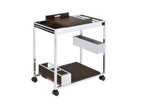 Lisses Chrome Serving Cart - Ornate Home