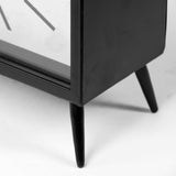 Lita Black Metal Rectangular Table Clock - Ornate Home
