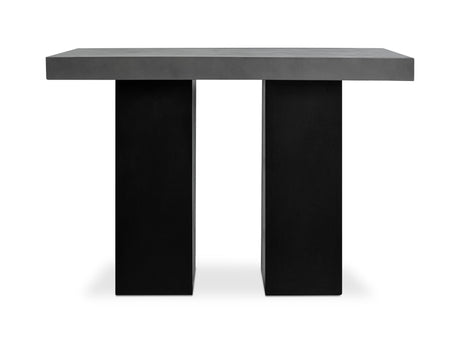 Lithic Dark Grey Outdoor Bar Table - Ornate Home