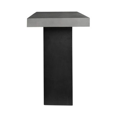 Lithic Dark Grey Outdoor Bar Table - Ornate Home