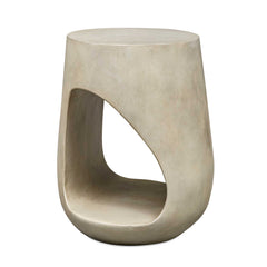Lithos Gray Outdoor Accent Table - Ornate Home