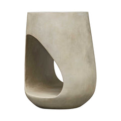Lithos Gray Outdoor Accent Table - Ornate Home