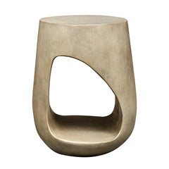 Lithos Gray Outdoor Accent Table - Ornate Home