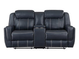 Littleton Blue Double Reclining Loveseat - Ornate Home