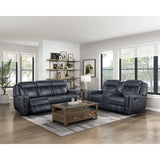 Littleton Blue Double Reclining Loveseat - Ornate Home