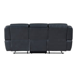 Littleton Blue Double Reclining Sofa - Ornate Home