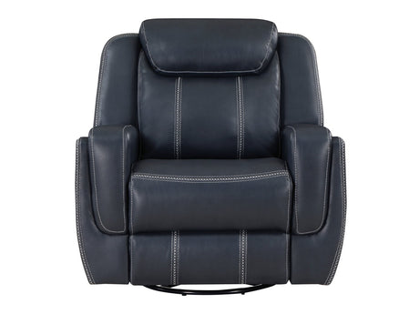 Littleton Blue Power Reclining Chair - Ornate Home