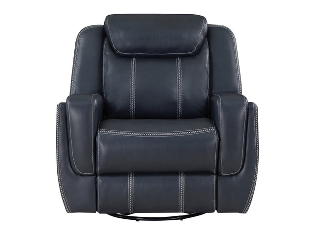 Littleton Blue Power Reclining Chair - Ornate Home