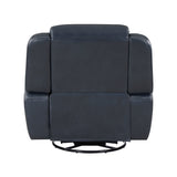 Littleton Blue Swivel Glider Reclining Chair - Ornate Home