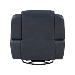Littleton Blue Swivel Glider Reclining Chair - Ornate Home