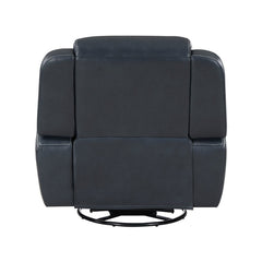 Littleton Blue Swivel Glider Reclining Chair - Ornate Home