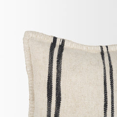 Liv Cream/Black 13x21 Decorative Pillow Cover - Ornate Home