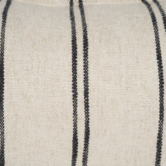 Liv Cream/Black 14x26 Lumbar Pillow Cover with Down Filler - Ornate Home
