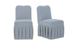 Liv Light Blue Slipcover Dining Chair (Set of 2) - Ornate Home
