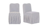 Liv Navy Stripe Slipcover Dining Chair (Set of 2) - Ornate Home