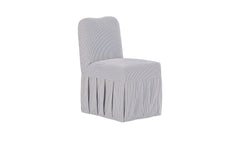Liv Navy Stripe Slipcover Dining Chair (Set of 2) - Ornate Home