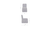 Liv Navy Stripe Slipcover Dining Chair (Set of 2) - Ornate Home